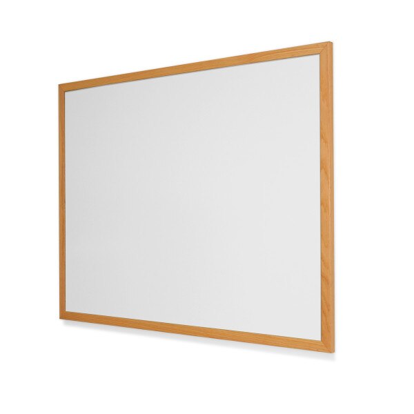 Gray Whiteboard w red oak no tray
